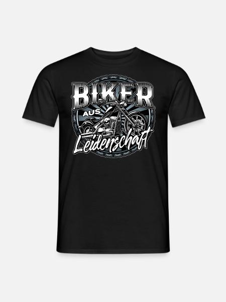 Biker Aus Leidenschaft - Männer T-Shirt - Schwarz