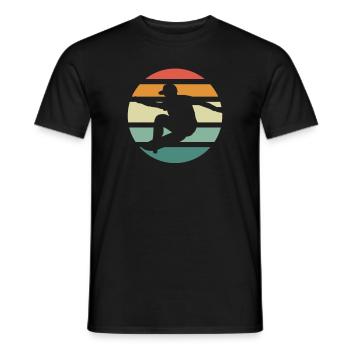 Skateboarding - Männer T-Shirt - Schwarz - Vorne - AI Model Male 178 light (178cm)