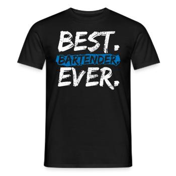 Barkeeper - Männer T-Shirt - Schwarz - Vorne - AI Model Male 178 light (178cm)