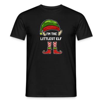 Christmas Little Elf - Men's T-Shirt - black - Front - AI Model Male 178 light (178cm)