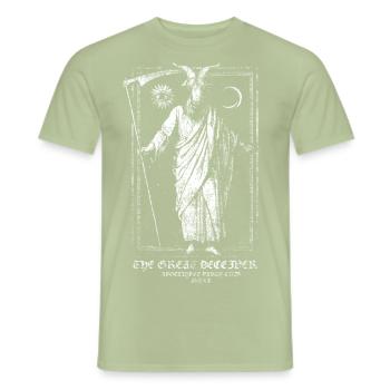 Great Deceiver - Men's T-Shirt - sage - Front - AI Model Male 178 light (178cm)