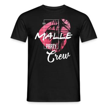 Malle Party Crew Outfit Mallorca Urlaub Design - Männer T-Shirt - Schwarz - Vorne - AI Model Male 178 light (178cm)