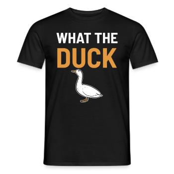 Duck Ducks Squeeze Duck Gift Enfants - T-shirt homme - noir - Devant - AI Model Male 178 light (178cm)