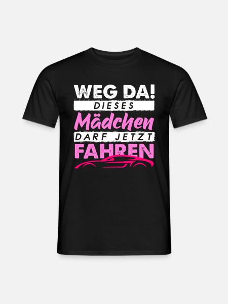 Führerschein Bestanden Geschenk Fahrprüfung Frau - Männer T-Shirt - Schwarz