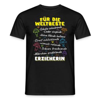 Erzieherinnen und Erzieher Geschenk Kindergärtner - Männer T-Shirt - Schwarz - Vorne - AI Model Male 178 light (178cm)