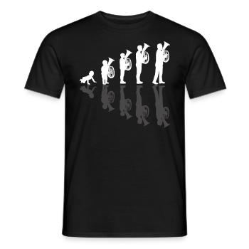 Musicien baryton Musikverein - Cadeau de joueur de baryton - T-shirt homme - noir - Devant - AI Model Male 178 light (178cm)