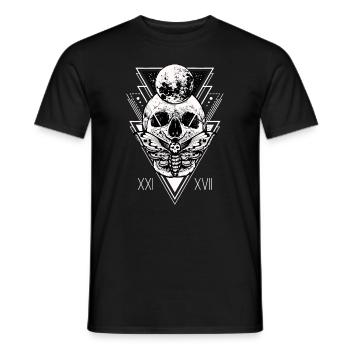 Occult Witchcraft | Sacred Geometry - Men's T-Shirt - black - Front - AI Model Male 178 light (178cm)