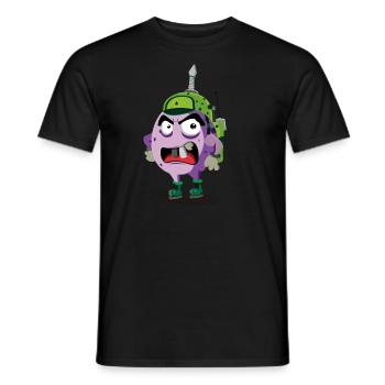 bacteria 1 - Men's T-Shirt - black - Front - AI Model Male 178 light (178cm)