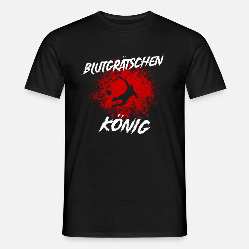 Blutgrätschen-König Verteidiger Defensiv Grätsche - Männer T-Shirt - Schwarz