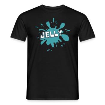 Jelly Marmelade Splash Klecks Méduse Jellyfish Fun - T-shirt homme - noir - Devant - AI Model Male 178 light (178cm)