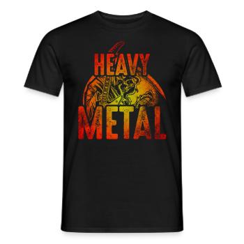 Métal lourd - T-shirt homme - noir - Devant - AI Model Male 178 light (178cm)