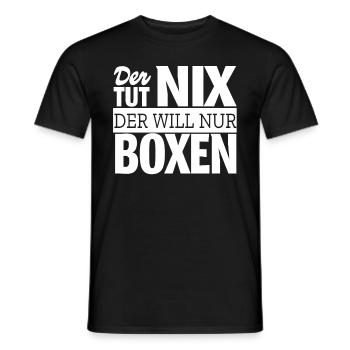 Boxen Lustiger Boxer Spruch Geschenk Boxring - Männer T-Shirt - Schwarz - Vorne - AI Model Male 178 light (178cm)