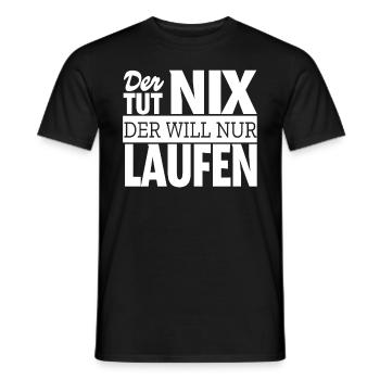 Laufen Jogging Läufer Sport Lauf Laufbewerb - Männer T-Shirt - Schwarz - Vorne - AI Model Male 178 light (178cm)