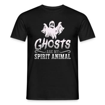 Ghost Hunter Ghost Hunt Horreur Cadeau effrayant - T-shirt homme - noir - Devant - AI Model Male 178 light (178cm)