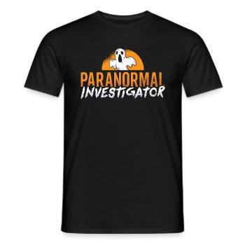 Geisterjagd Gruselig Geisterjäger Horror Geschenk - Männer T-Shirt - Schwarz - Vorne - AI Model Male 178 light (178cm)