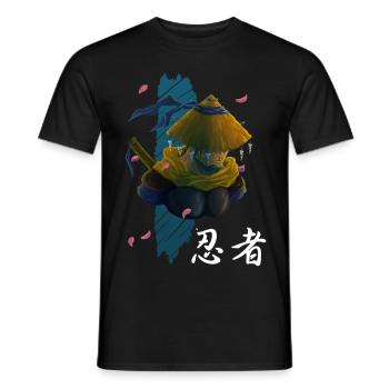 Ninja Assasin Anime Character - Gift for Manga - Men's T-Shirt - black - Front - AI Model Male 178 light (178cm)