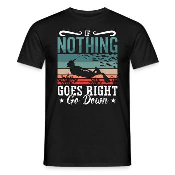 Apnoe Freitaucher Tauchen Freitauchen Geschenk - Männer T-Shirt - Schwarz - Vorne - AI Model Male 178 light (178cm)