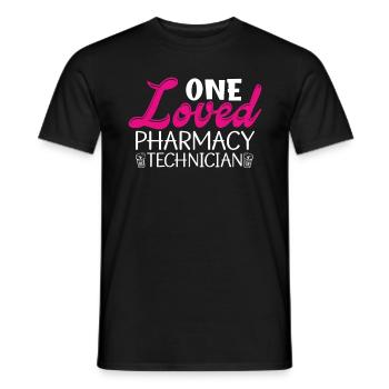 Technicien en pharmacie Pharmacien Technicien en pharmacie Cadeau - T-shirt homme - noir - Devant - AI Model Male 178 light (178cm)
