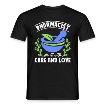 Pharmacien Technicien en pharmacie Cadeau de technicien - T-shirt homme - noir - Devant - AI Model Male 178 light (178cm)
