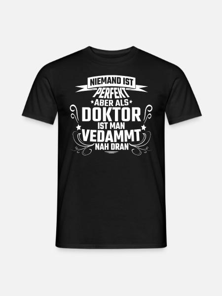 Doktor - Männer T-Shirt - Schwarz