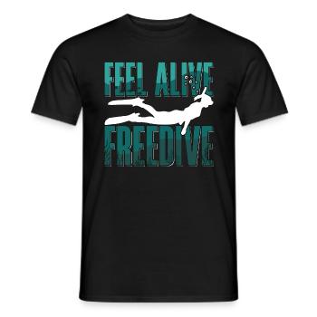 Freitaucher Freitauchen Apnoe Tauchen Geschenk - Männer T-Shirt - Schwarz - Vorne - AI Model Male 178 light (178cm)