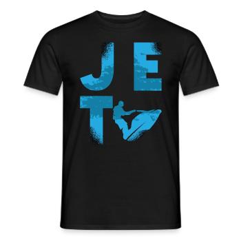 Jetski Wassersport Sommer Urlaub Coole Geschenk - Männer T-Shirt - Schwarz - Vorne - AI Model Male 178 light (178cm)