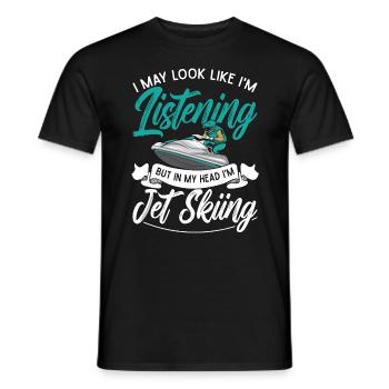 Jetski Urlaub Sommer Wassersport Coole Geschenk - Männer T-Shirt - Schwarz - Vorne - AI Model Male 178 light (178cm)