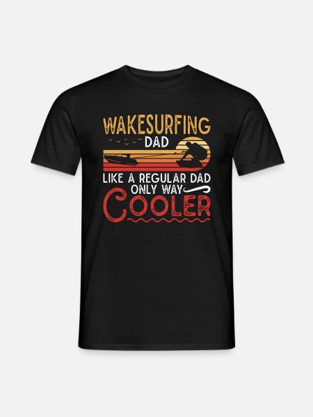 Wakeboard Wakeboard Wakeboarder Wake Cadeau - T-shirt homme - noir