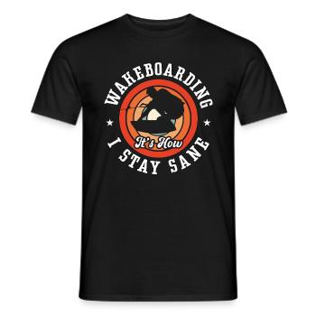 Wakeboard Wakeboarder Wakeboarding Cadeau - T-shirt homme - noir - Devant - AI Model Male 178 light (178cm)