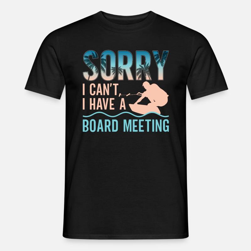 Wakeboard Wakeboarder Wake Wakeboarden Geschenk - Männer T-Shirt - Schwarz