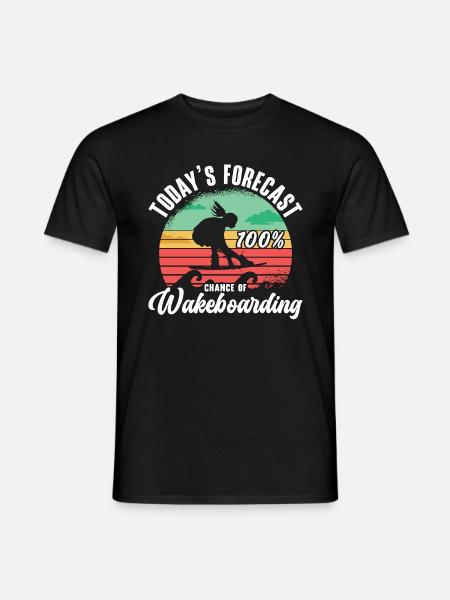Wakeboarding Wakeboarder Wakeboard Wake Gift - Men's T-Shirt - black