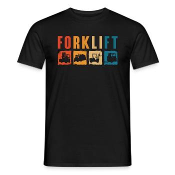Forklift Driver Forklift Warehouse Forklift Gift - Men's T-Shirt - black - Front - AI Model Male 178 light (178cm)