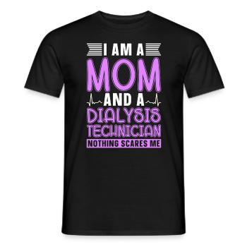 Dialysis Technician Dialysis Nephrology Gift - Men's T-Shirt - black - Front - AI Model Male 178 light (178cm)