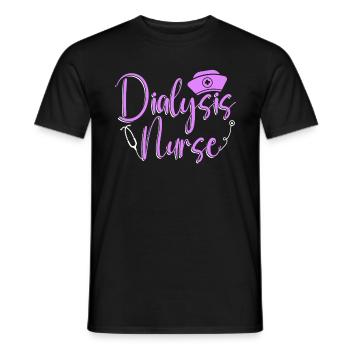 Dialysis Technician Nephrology Dialysis Gift - Men's T-Shirt - black - Front - AI Model Male 178 light (178cm)