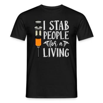 Nephrology Dialysis Dialysis Technician Gift - Men's T-Shirt - black - Front - AI Model Male 178 light (178cm)