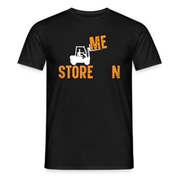 Conducteur de chariot élévateur Chariot élévateur Cool Cadeau - T-shirt homme - noir - Devant - AI Model Male 178 light (178cm)