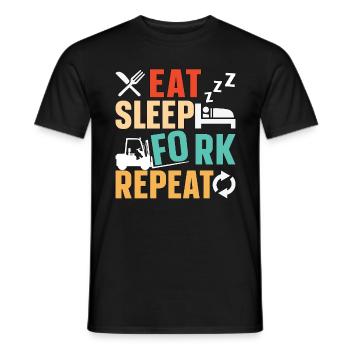 Forklift Driver Forklift Cool Forklift Gift - Men's T-Shirt - black - Front - AI Model Male 178 light (178cm)