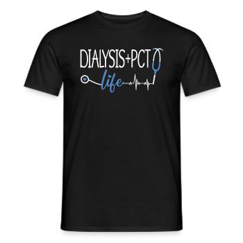 Dialysis Dialysis Technician Cool Nephrology Gift - Men's T-Shirt - black - Front - AI Model Male 178 light (178cm)