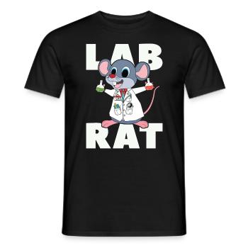 Laboratory Laboratory Technician Lab Rat Science Gift - Men's T-Shirt - black - Front - AI Model Male 178 light (178cm)
