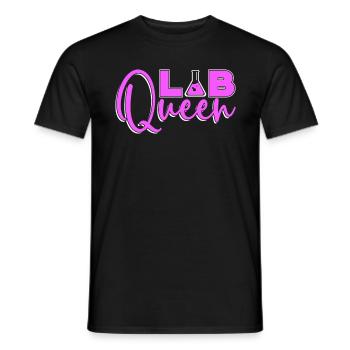 Labortechniker Lab Queen Wissenschaft Geschenk - Männer T-Shirt - Schwarz - Vorne - AI Model Male 178 light (178cm)