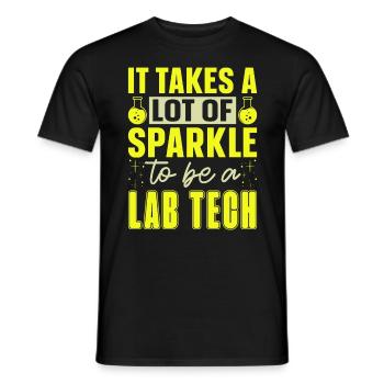 Technicien de laboratoire Science Profession Cadeau - T-shirt homme - noir - Devant - AI Model Male 178 light (178cm)