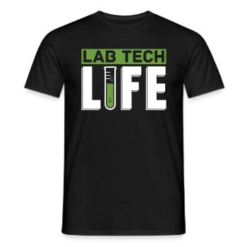 Laboratory Laboratory Technician Lab Tech Life Profession Gift - Men's T-Shirt - black - Front - AI Model Male 178 light (178cm)