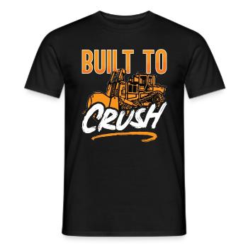 Planierraupe Bagger Bulldozer Bauarbeiter Geschenk - Männer T-Shirt - Schwarz - Vorne - AI Model Male 178 light (178cm)
