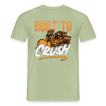 Bulldozer Construction Worker Gift - T-shirt homme - vert sauge - Devant - AI Model Male 178 light (178cm)