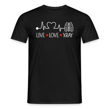 Technicien en radiologie En radiologie Médecin en radiologie Cadeau - T-shirt homme - noir - Devant - AI Model Male 178 light (178cm)