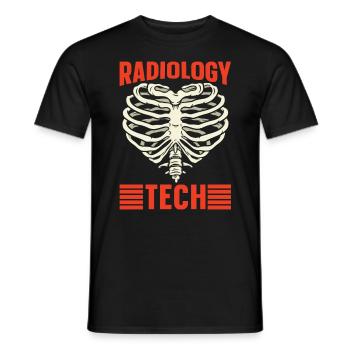 Radiologie Rad Techs Technicien en radiologie Cadeau de technicien en radiologie - T-shirt homme - noir - Devant - AI Model Male 178 light (178cm)