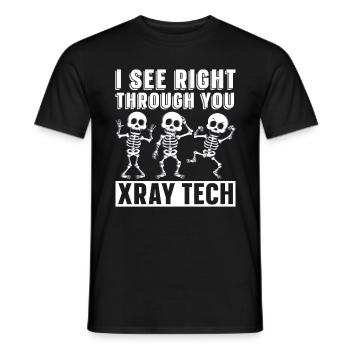 X-ray Technician Radiology Hospital Gift - Men's T-Shirt - black - Front - AI Model Male 178 light (178cm)