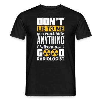 Radiology X-ray Technician Hospital Röntgen - Men's T-Shirt - black - Front - AI Model Male 178 light (178cm)