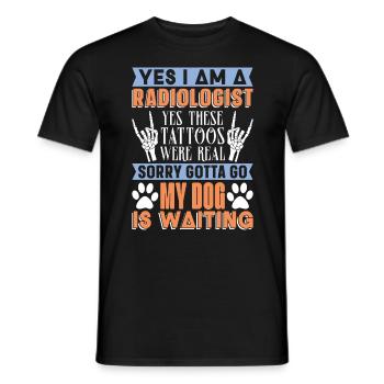 Radiology Hospital X-ray Technician Gift - Men's T-Shirt - black - Front - AI Model Male 178 light (178cm)
