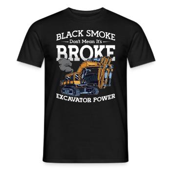 Excavatrices Excavatrice Conducteur Ouvrier de la construction Excavatrice Cadeau - T-shirt homme - noir - Devant - AI Model Male 178 light (178cm)